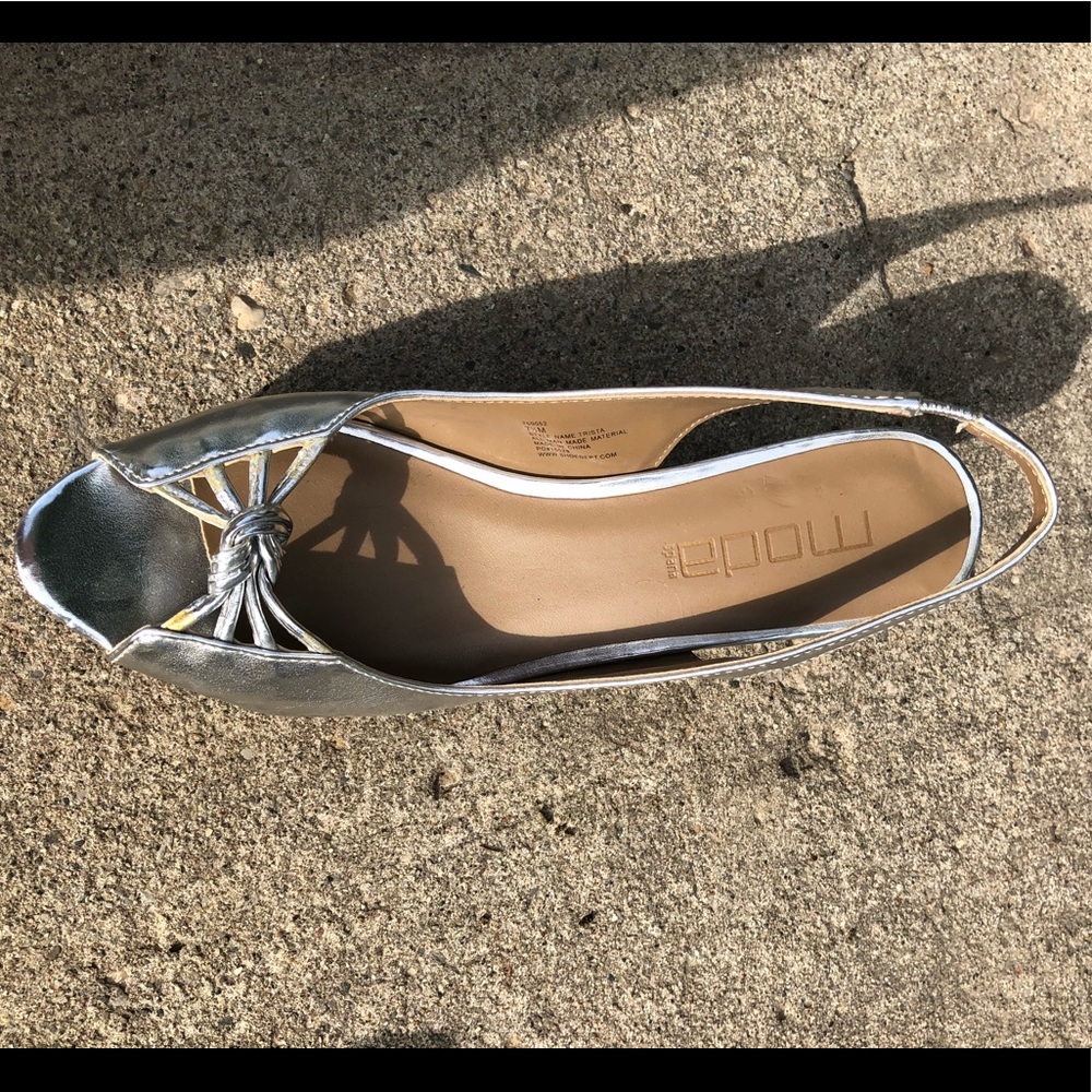 Silver Moda Wedges - Picture 2 of 7